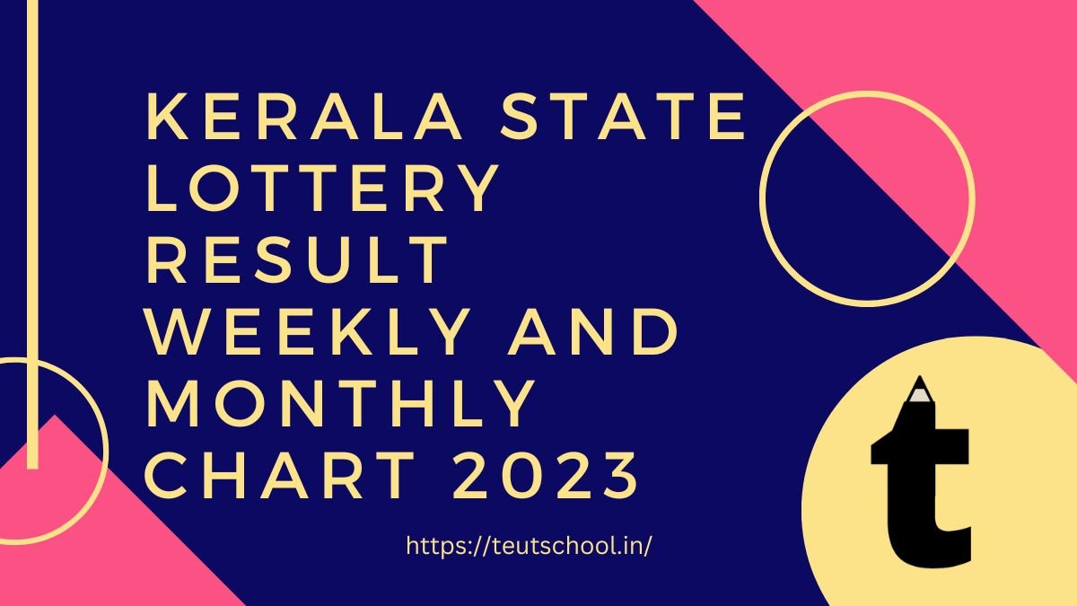 Kerala State Lottery Result Weekly Chart 2023 Kerala State Lottery