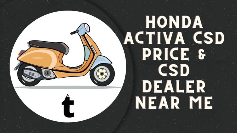 Honda activa 6g online csd price