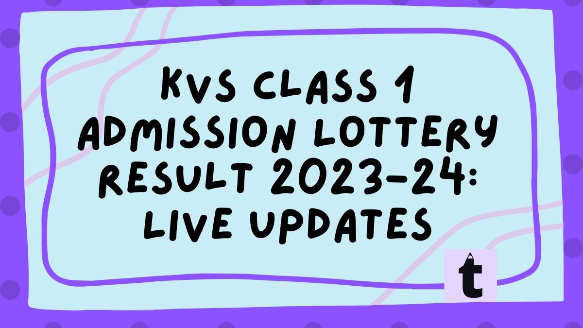 KVS Class 1 Admission Lottery Result 202324 Live Updates
