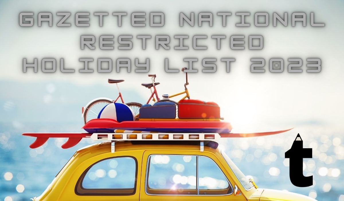 Gazetted National Restricted Holiday List 2023 PDF Download