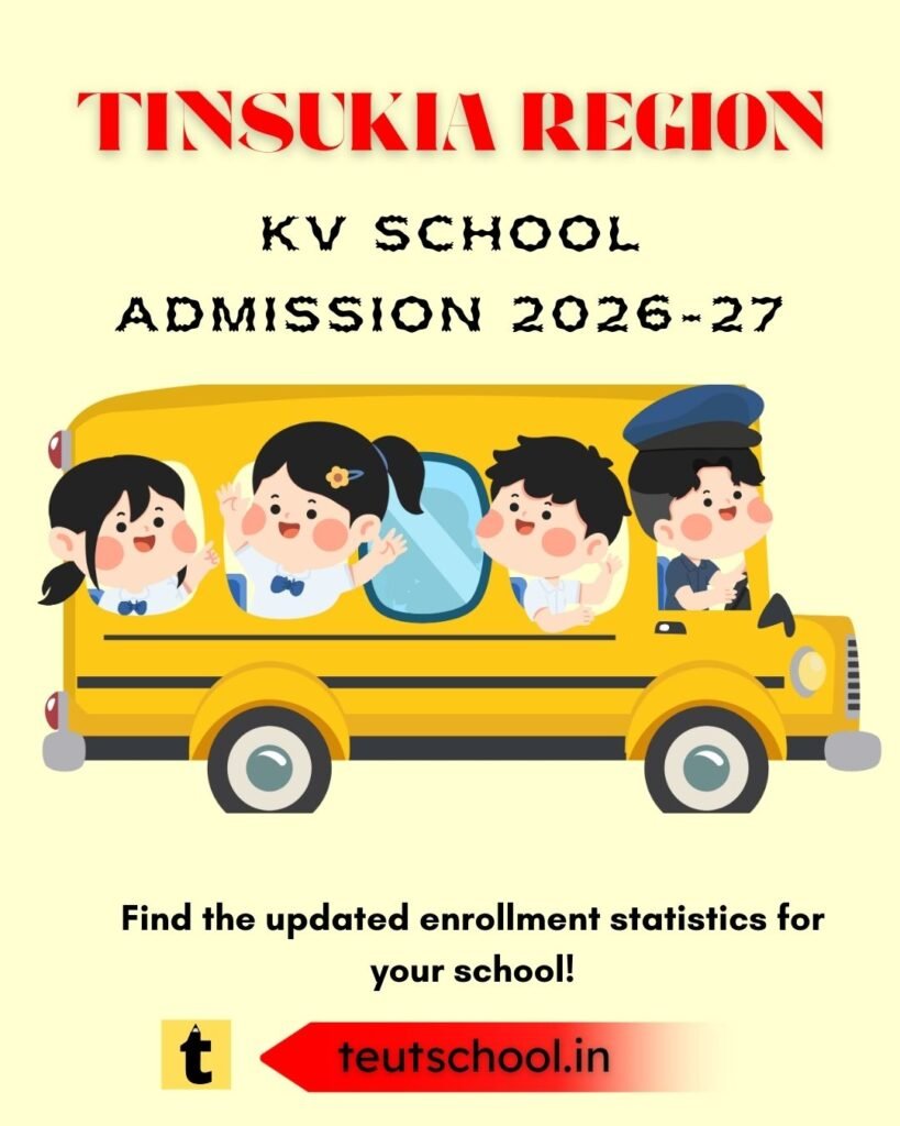 Kendriya Vidyalaya Tinsukia Balvatika Admission 2026-27